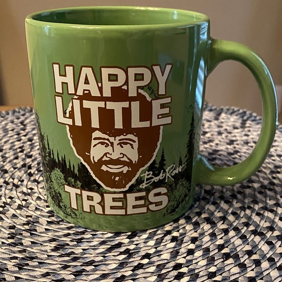 Bob Ross Green Coffee Mug - Picture 1 of 4